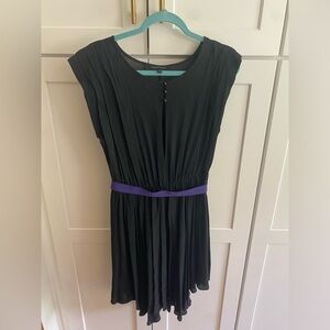 Alexander Wang Black & Purple A line dress in size 4
